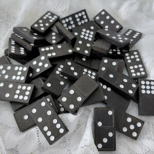 Classic Black and White Domino Set